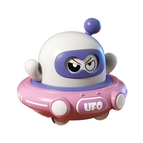 Saucer Spielzeug,Niedliches Rückzieh-Raumschiff Trägheitsspielzeug Für Kinder - Lernspiel Gesichtwechsel Aktivität Für Junge Kinder Kindergeburtstag Garten Boden von Generisch