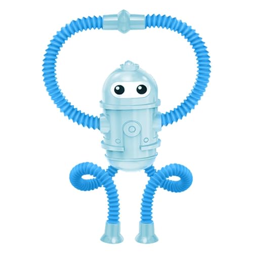 Saugnapf-Pop-Tube-Roboter | Roboter-Design, dehnbares Saugnapf-Spielzeug, Pop-Röhren-Spielzeug | Fidget Tubes Sensorisches Spielzeug Pädagogische Robotik Pop Tubes Spielzeug für ab 6 Jahren von Generisch