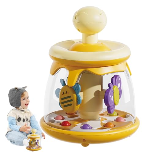 Saugnapfspielzeug für Babys, Babysaugung Sensorische Bälle | Kinder rotierende Presse Karussellspielzeug | Früheres Lernen, Engagieren von Spinnings Carousel, Educational Dome Tumble für und Mädchen Saugnapfspielzeug für Babys, Babysaugung Sensorische Bälle | Kinder rotierende Presse Karussellspielzeug | Früheres Lernen, Engagieren von Spinnings Carousel, Educational Dome Tumble für und Mädchen von Generisch