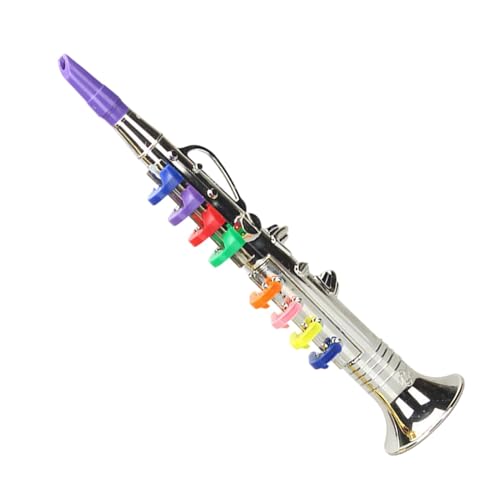 Saxophon für Kinder, Saxophonspielzeug | Musikinstrumente für Kinder | Pädagogische Musiktrompeteninstrumente, Kindermusikinstrumente mit 8 farbigen Tasten für den Musikunterricht Saxophon für Kinder, Saxophonspielzeug | Musikinstrumente für Kinder | Pädagogische Musiktrompeteninstrumente, Kindermusikinstrumente mit 8 farbigen Tasten für den Musikunterricht von Generisch