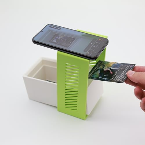 Scan Box für MTG Karten - Scanne Deine Magic Karten in Rekordzeit | ManaBox und andere Scanner-Apps sind kompatibel. TCG Kartenleser (Grün) von Generisch