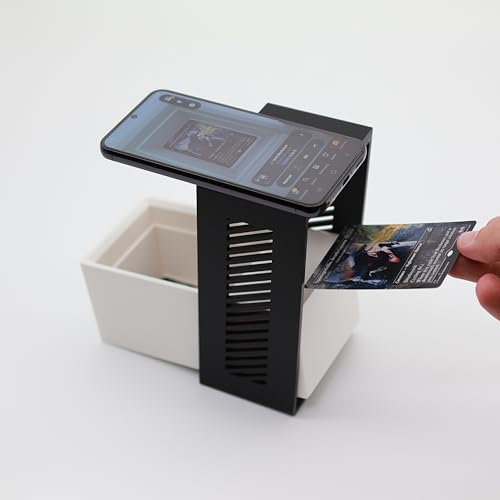 Scan Box für MTG Karten - Scanne Deine Magic Karten in Rekordzeit | ManaBox und andere Scanner-Apps sind kompatibel. TCG Kartenleser (Schwarz) von Generisch