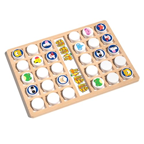Schachspeicherspiel, Speicherschachspiel,Animal Flipping Matching Chess Board | Hölzerne Tierpädagogik Spielzeugstrategie Puzzletätigkeit Aktivität für und Mädchen Schachspeicherspiel, Speicherschachspiel,Animal Flipping Matching Chess Board | Hölzerne Tierpädagogik Spielzeugstrategie Puzzletätigkeit Aktivität für und Mädchen von Generisch