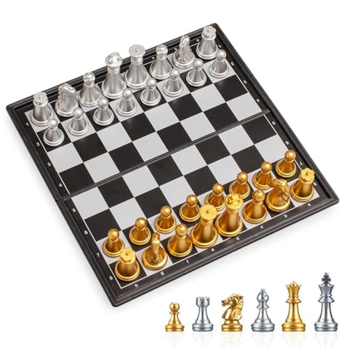 Schachspiel Für Kinder | Schachspiel Mit Magnetischem Spielbrett | Interaktives Spielzeug Zur Förderung Logischen Denkens Tragbar Für Aktivitäten Für Anfänger Jugendliche Studenten Erwachsene Reisen Schachspiel Für Kinder | Schachspiel Mit Magnetischem Spielbrett | Interaktives Spielzeug Zur Förderung Logischen Denkens Tragbar Für Aktivitäten Für Anfänger Jugendliche Studenten Erwachsene Reisen von Generisch