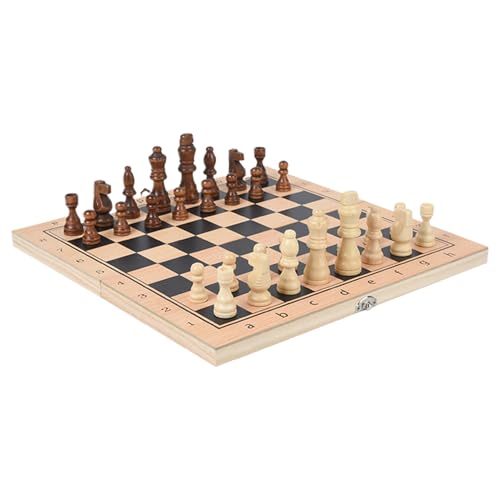 Schachspiele Für Erwachsene, Klappbares Schachspiel aus Holz, Interaktives Strategiespiel für Kinder, Erwachsene, Anfänger & Familienunterhaltung Schachspiele Für Erwachsene, Klappbares Schachspiel aus Holz, Interaktives Strategiespiel für Kinder, Erwachsene, Anfänger & Familienunterhaltung von Generisch