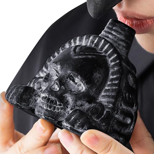 Schädelpins - Schreiende Schädel, Propri, Spielzeug Für Neuheit | Realistische Skelettköpfe, 9 Cm/3,54 Zoll, Sound Effekt Dekoration für Halloween, Weihnachten, Geburtstag, ruhige Party von Generisch