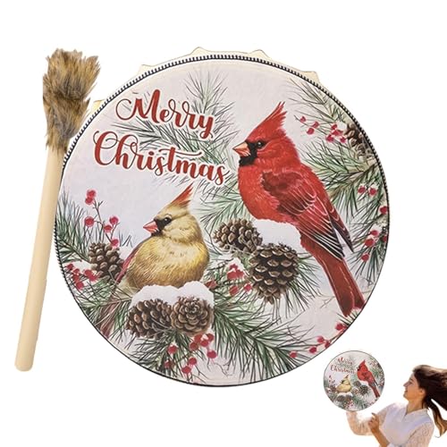 Schamanen-Handtrommel, Weihnachts-Musik-Schlaginstrument, schamanisches Instrument, Trommel-Sound-Heilwerkzeug, Heimdekoration Schamanen-Handtrommel, Weihnachts-Musik-Schlaginstrument, schamanisches Instrument, Trommel-Sound-Heilwerkzeug, Heimdekoration von Generisch