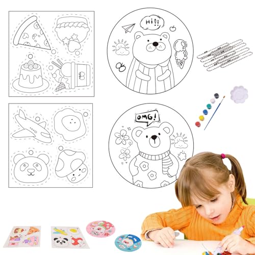 Schaummalerei Set, Magisches Schaumtextur Zeichenpapier Set, Wasseraktivierte Kinder Zeichenunterlage Für Handwerk Grußkarten Reisen Zu Hause von Generisch