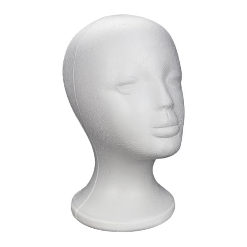 Schaumstoff-Mannequin-Kopfrahmen Für Frauen, Schaufensterpuppen-Display-Perücken, Polystyrol-Mannequin-Kopf, Verwendet Für Perücken, Kopfhörer-Display-Requisiten Schaumstoff-Mannequin-Kopfrahmen Für Frauen, Schaufensterpuppen-Display-Perücken, Polystyrol-Mannequin-Kopf, Verwendet Für Perücken, Kopfhörer-Display-Requisiten von Generisch
