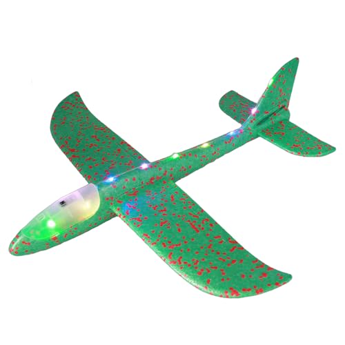 Schaumstoffflugzeuge, Schaumstoffflugzeuge für Kinder - Leuchtendes Spielzeug für Kinderflugzeug,Einfach zu fliegendes Flugzeugspielzeug, 48 cm Flugzeugflugzeug, Flugzeugmodell, Outdoor-Spiel P Schaumstoffflugzeuge, Schaumstoffflugzeuge für Kinder - Leuchtendes Spielzeug für Kinderflugzeug,Einfach zu fliegendes Flugzeugspielzeug, 48 cm Flugzeugflugzeug, Flugzeugmodell, Outdoor-Spiel P von Generisch