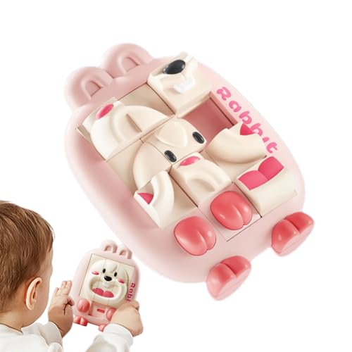 Schiebepuzzle, Schiebepuzzle für Kinder | Slide-Puzzle-Spiel Cartoon-Tier-Denkaufgabe-Rätsel | Verbesserte Denkfähigkeit, Reisespielzeug-Handheld-Spiele, fördert die Hand-Auge-Koordination von Generisch
