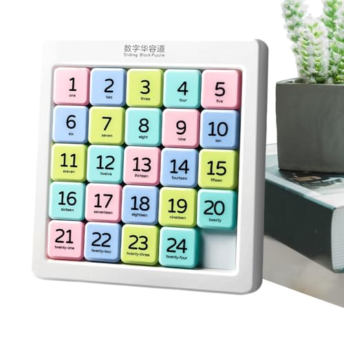 Schiebepuzzle,Zahlen-Schiebespiel | Handheld Denkspiel Lernspielzeug Für Jugendliche Und Erwachsene Reise Büro Unterhaltung von Generisch