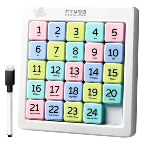 Schiebepuzzle Für Erwachsene - Frühes Lernspiel,6x6 Magnetisches Zahlen-Schiebepuzzle für Logiktraining, Gehirntraining, Kindergarten, Vorschule und Unterricht von Generisch