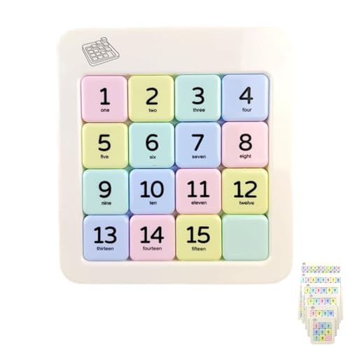 Schiebepuzzle Zahl Slide Puzzle Denkspiel Magnetisches Gleitschieber Gehirntrainer Puzzle Logikspiel Lernspielzeug Für Trainieren Der Intelligenz Und Zur Entwicklung des Gehirns, Zahl Schiebepuzzle von Generisch