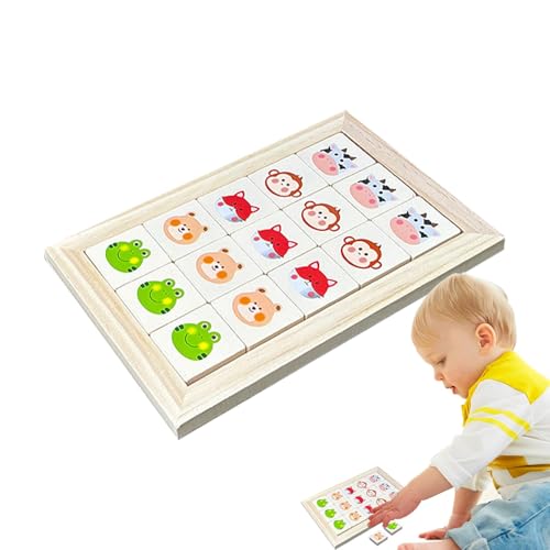 Schiebepuzzle für Kinder, Schiebepuzzle-Brettspiel - Passende Tier-Puzzlespiele aus - Denkaufgabe blockiert Vorschul-Lernspielzeug, Logikspiel für Kinder von Generisch