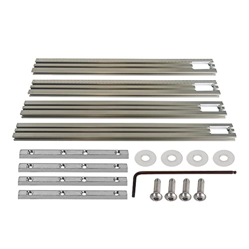 Schienen-Set aus Aluminiumlegierung mit Klemmen, 600 mm, 500 mm, 400 mm Optionen, 1-86 mm Klemmung, inklusive Rutschen und Zubehör Schienen-Set aus Aluminiumlegierung mit Klemmen, 600 mm, 500 mm, 400 mm Optionen, 1-86 mm Klemmung, inklusive Rutschen und Zubehör von Generisch