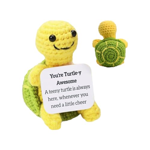 Schildkröte Anhänger mit Haken Lustige Positive Häkeln Schildkröte Handgefertigte Schildkröte Figur Handgefertigte erhebende Design Leichtes Material Grün für Wohnzimmer Küche Schildkröte Anhänger mit Haken Lustige Positive Häkeln Schildkröte Handgefertigte Schildkröte Figur Handgefertigte erhebende Design Leichtes Material Grün für Wohnzimmer Küche von Generisch