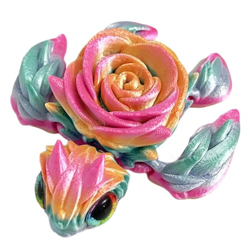 Schildkröte Druckspielzeug, Schildkröte Fidget Figur, Bedrucktes Terrapin Spielzeug, Einzigartiges 3D-Design, Stressabbauendes und flexibles Material, 1 Stück für Schildkröten-Fans von Generisch