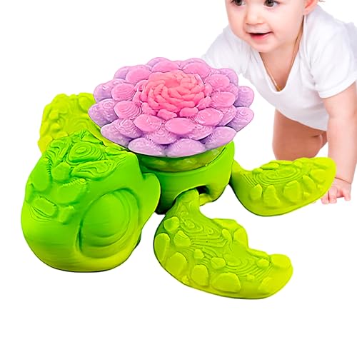 Schildkröten Skulptur | Miniatur-Schildkröten Figuren,Sammelbare Artikulierte Stressabbau-Spielfiguren Tierdekoration Für Kinderzimmer Home Office Deko Geschenkidee Für Erwachsene & Kinder Geburtstags von Generisch