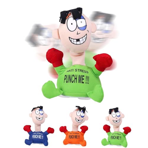Schlag Mich Schreiende Puppen | Anti-Stress Me Puppen | Stoffpuppe Stress Anti Stress Spielzeug | Weiches Fidget Puppenspielzeug Mit Schrei | Stressabbau Sensorisches Spielzeug Stoffpuppe von Generisch