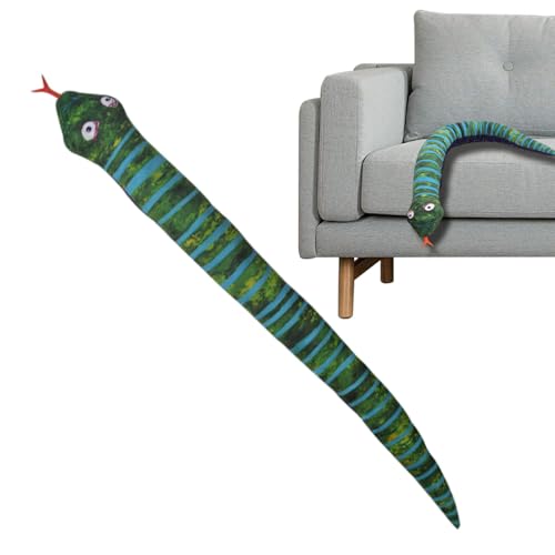 Schlangenplüschspielzeug, Schlangenplüsch | Lange entzückende Stoffpuppe | Kuschelige Plüschpuppen für Sofa -Dekoration, Partybevorzugungen zum Geburtstag, Halloween Schlangenplüschspielzeug, Schlangenplüsch | Lange entzückende Stoffpuppe | Kuschelige Plüschpuppen für Sofa -Dekoration, Partybevorzugungen zum Geburtstag, Halloween von Generisch