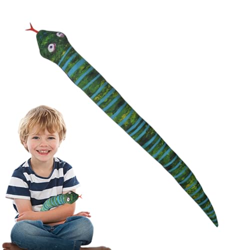 Schlangeplüsch, gefüllte Schlangeplüsch,Langes Design weicher Puppenspielzeug - Kuschelige Plüschpuppen für Sofa -Dekoration, Partybevorzugungen zum Geburtstag, Halloween Schlangeplüsch, gefüllte Schlangeplüsch,Langes Design weicher Puppenspielzeug - Kuschelige Plüschpuppen für Sofa -Dekoration, Partybevorzugungen zum Geburtstag, Halloween von Generisch
