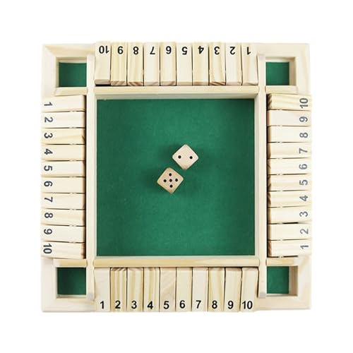 Schließen Sie das Boxspiel | Classic 2-4 Player schließen das Box Dice Game | Holzwürfel Brettspiel | Tabletop -Spiele für Kinder für Erwachsene, Familienmitglieder, Klassenzimmer, , Party oder Kn Schließen Sie das Boxspiel | Classic 2-4 Player schließen das Box Dice Game | Holzwürfel Brettspiel | Tabletop -Spiele für Kinder für Erwachsene, Familienmitglieder, Klassenzimmer, , Party oder Kn von Generisch