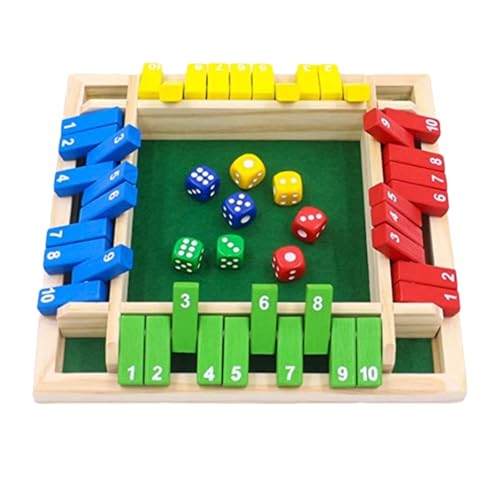 Schließen Sie das Boxspiel | Classic 2-4 Player schließen das Box Dice Game | Holzwürfel Brettspiel | Tabletop -Spiele für Kinder für Erwachsene, Familienmitglieder, Klassenzimmer, Party oder Kn Schließen Sie das Boxspiel | Classic 2-4 Player schließen das Box Dice Game | Holzwürfel Brettspiel | Tabletop -Spiele für Kinder für Erwachsene, Familienmitglieder, Klassenzimmer, Party oder Kn von Generisch
