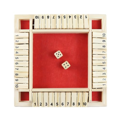 Schließen Sie das Boxspiel | Classic 2-4 Player schließen das Box Dice Game | Holzwürfel Brettspiel | Tabletop -Spiele für Kinder für Erwachsene, Familienmitglieder, Klassenzimmer, Party oder Kn Schließen Sie das Boxspiel | Classic 2-4 Player schließen das Box Dice Game | Holzwürfel Brettspiel | Tabletop -Spiele für Kinder für Erwachsene, Familienmitglieder, Klassenzimmer, Party oder Kn von Generisch