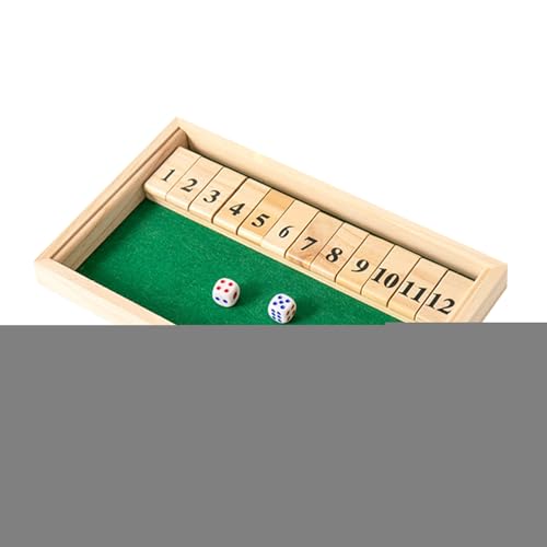 Schließen Sie das Boxspiel | Klassisches Würfelbrettspielzeug | Hölzerner und langlebiger Tisch Gamme für Erwachsene und Kinder | Mathe Würfelspiel ideal für Partys, Lernen, Barunterhaltung, Heimspiel Schließen Sie das Boxspiel | Klassisches Würfelbrettspielzeug | Hölzerner und langlebiger Tisch Gamme für Erwachsene und Kinder | Mathe Würfelspiel ideal für Partys, Lernen, Barunterhaltung, Heimspiel von Generisch