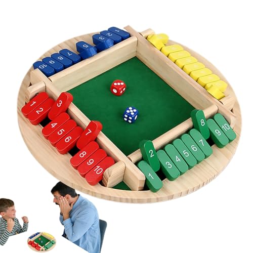 Schließen Sie das Spiel Box - Wooden Dice Game, innovative mathematische Werkzeuge | 10,31 x 10,31 x 1,38 Zoll für spielerische Würfelaktivitäten und strategische Bewegungen, ideal für Familientreffen Schließen Sie das Spiel Box - Wooden Dice Game, innovative mathematische Werkzeuge | 10,31 x 10,31 x 1,38 Zoll für spielerische Würfelaktivitäten und strategische Bewegungen, ideal für Familientreffen von Generisch