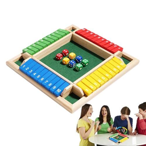 Schließen Sie die Box - Würfelspiele aus - Barspiele für Partys und Zusammenkünfte, Strategiespiel zur Lernerweiterung, 2–4 Spieler, verbessert Mathematik- und Entscheidungsfähigkeiten Schließen Sie die Box - Würfelspiele aus - Barspiele für Partys und Zusammenkünfte, Strategiespiel zur Lernerweiterung, 2–4 Spieler, verbessert Mathematik- und Entscheidungsfähigkeiten von Generisch