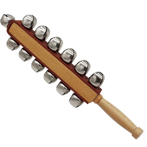 Schlittenglocken – weihnachtliche Musikglocke, hölzerne Shaker-Glöckchen, 13 Glockeninstrumente, Musikspielzeug für Kinder für die frühe Bildung Schlittenglocken – weihnachtliche Musikglocke, hölzerne Shaker-Glöckchen, 13 Glockeninstrumente, Musikspielzeug für Kinder für die frühe Bildung von Generisch
