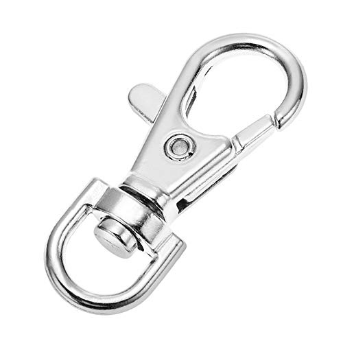 Schlüsselanhänger, silberfarben, Edelstahl-Schnalle, Schlüsselzubehör für die Herstellung von Handtaschen, Hundehalsbändern, Riemen, 20 Stück, kreative und exquisite Verarbeitung, nützlich und modisch Schlüsselanhänger, silberfarben, Edelstahl-Schnalle, Schlüsselzubehör für die Herstellung von Handtaschen, Hundehalsbändern, Riemen, 20 Stück, kreative und exquisite Verarbeitung, nützlich und modisch von Generisch