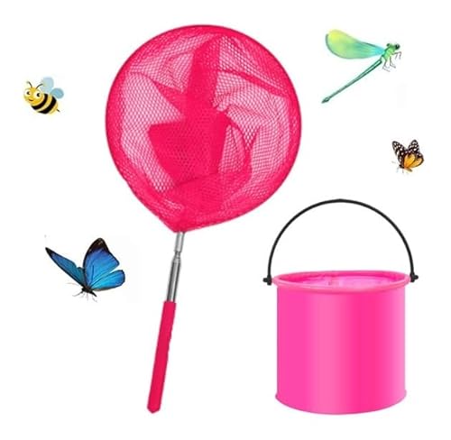 Schmetterlingsnetz, 6 Farben, Teichfischernetz mit ausziehbarem Griff und faltbarem Wassereimer zum Fangen von Krabben, Käfern, Insekten, kleinen Fischen, Outdoor-Gartenaktivitäten, Strandspielzeug Schmetterlingsnetz, 6 Farben, Teichfischernetz mit ausziehbarem Griff und faltbarem Wassereimer zum Fangen von Krabben, Käfern, Insekten, kleinen Fischen, Outdoor-Gartenaktivitäten, Strandspielzeug von Generisch