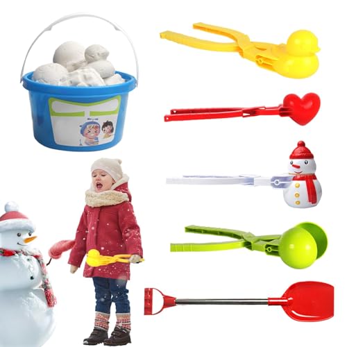 Schneeballmacher für Kinder, Schneespielzeug für Kinder - Niedliche Schneeballmacher | Schneeform für den Außenbereich, Schneeball-Kampfspielzeug, Sandformwerkzeuge für Winteraktivitäten im Innen- und Schneeballmacher für Kinder, Schneespielzeug für Kinder - Niedliche Schneeballmacher | Schneeform für den Außenbereich, Schneeball-Kampfspielzeug, Sandformwerkzeuge für Winteraktivitäten im Innen- und von Generisch
