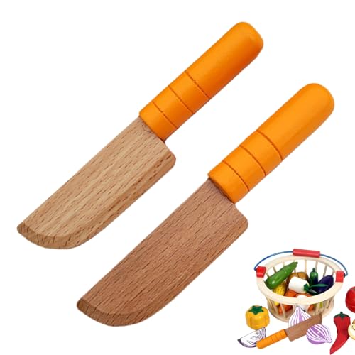 Schneidewerkzeug - Kochspielzeug Kinder Holz Schneideset - Rollenspiel Nachahmungsspiel Realistisches Schneidewerkzeug für Küche Kochen Zuhause Kindergarten Backen von Generisch