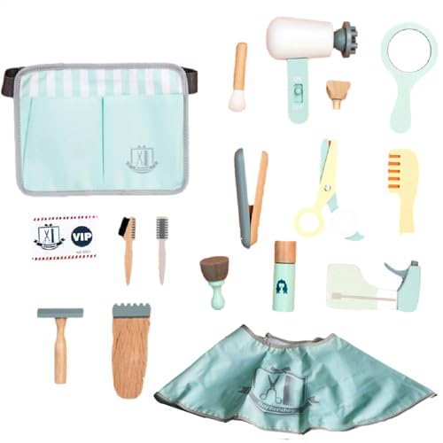 Schönheitssalon-Spielset für Mädchen - Kinder tun das Schönheitskit, leichte Glatte Friseurspielzeug | Haarschneidkit mit Kammtrocknerschere, lustiges Make -up und Haarstylingzubehör für Kleinkind von Generisch