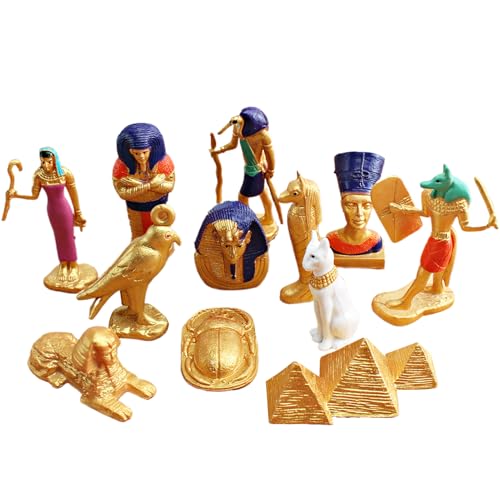 Schreibtisch Figuren - Ägyptische Figuren Spielsets | Kognitive Dekorative Set Für Haushalt Spielzeit Schulprojekte Kinder Erwachsene Fans Schreibtisch Figuren - Ägyptische Figuren Spielsets | Kognitive Dekorative Set Für Haushalt Spielzeit Schulprojekte Kinder Erwachsene Fans von Generisch