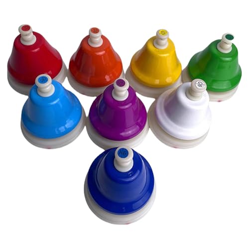 Schreibtisch Handglocken, Schreibtischglocken - Musikspielzeug Bildung 8 Notizen Tischglocken | Lehren des Percussion -Instruments, diatonisches musikalisches Lernspielzeug für Ostern, Geburtstag von Generisch