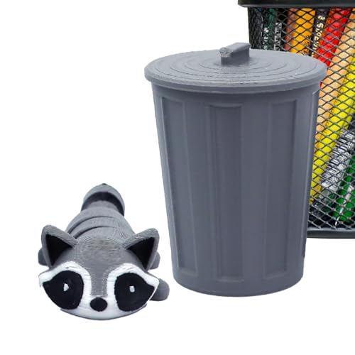 Schreibtisch Tierfigur | 3D-Druck Tierfigur - Artikulierbare Spielfigur Mit Mülleimer Für Wohnzimmer Esstisch Nachttisch Schreibtisch Tierfigur | 3D-Druck Tierfigur - Artikulierbare Spielfigur Mit Mülleimer Für Wohnzimmer Esstisch Nachttisch von Generisch