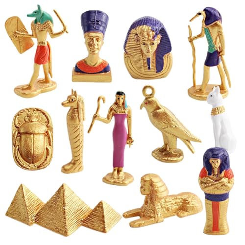 Schreibtischfigur - Ägyptische Figuren Spielsets | Kognitive Dekorative Figuren Set Für Haushalt Spielzeit Schulprojekte Kinder Erwachsene Fans Schreibtischfigur - Ägyptische Figuren Spielsets | Kognitive Dekorative Figuren Set Für Haushalt Spielzeit Schulprojekte Kinder Erwachsene Fans von Generisch