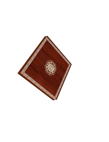 Schreibtischunterlage aus Leder, rutschfeste und hitzebeständige Schreibtischunterlage, Schminktischunterlage for Büroarbeit/Zuhause/Dekoration(Brown 1,4.4x4.4ft) von Generisch