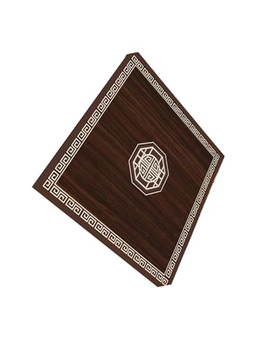 Schreibtischunterlage aus Leder, rutschfeste und hitzebeständige Schreibtischunterlage, Schminktischunterlage for Büroarbeit/Zuhause/Dekoration(Brown 2,4.9x4.9ft) von Generisch