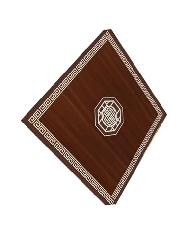 Schreibtischunterlage aus Leder, rutschfeste und hitzebeständige Schreibtischunterlage, Schminktischunterlage for Büroarbeit/Zuhause/Dekoration(Brown 3,4.3x4.3ft) von Generisch