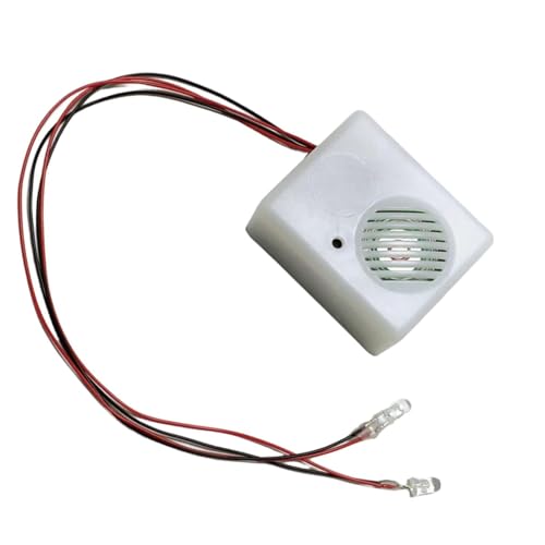 Schreiende Halloween-Gruselgeräusche | Halloween-Sprachaktivierter Lautsprecher | Halloween-Soundsensor mit LED-Leuchten | Horror-Soundsensor für Spukhaus-Requisiten von Generisch