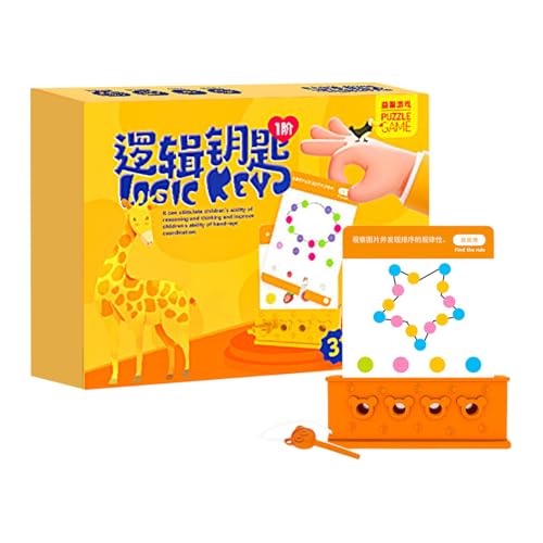 Schritt-für-Schritt-Logikschlüsselspielzeug, Kinder-Logik-Enhancer-Spielzeug | Fun Logic Logic Schritt für Schritt Matching-Spiel - Buntes Hand-Auge-Koordinations- und Lernwerkzeug für , Mädchen, - un von Generisch