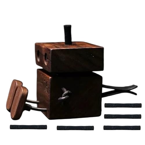 Schüttelfuße Holzpuppe, hölzerne, schüttelte Mann Dashboard-Dekoration, spielerische automatische Bewegung aktiviertes lustiges Holz Desktop für Home Schlafzimmer Luftentlüftungswohnungsbüros von Generisch