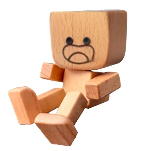 Schüttelkampfmann Figur - Kinetisches Holzspielzeug, Wackelnde Holzfigur | Handgefertigtes Holzkunststück, Stress Relief Office, Neuheit Geschenk Für - Oder Arbeitschalter, Langlebige Natürl Schüttelkampfmann Figur - Kinetisches Holzspielzeug, Wackelnde Holzfigur | Handgefertigtes Holzkunststück, Stress Relief Office, Neuheit Geschenk Für - Oder Arbeitschalter, Langlebige Natürl von Generisch