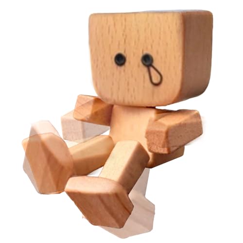 Schüttelkampfmann Figur - Kinetisches Holzspielzeug, Wackelnde Holzfigur | Handgefertigtes Holzkunststück, Stress Relief Office, Neuheit Geschenk Für - Oder Arbeitschalter, Langlebige Natürl Schüttelkampfmann Figur - Kinetisches Holzspielzeug, Wackelnde Holzfigur | Handgefertigtes Holzkunststück, Stress Relief Office, Neuheit Geschenk Für - Oder Arbeitschalter, Langlebige Natürl von Generisch